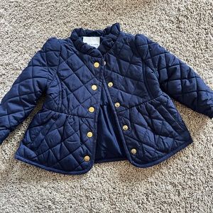 Navy Janie & Jack Girls Pea Coat Jacket 6-12M